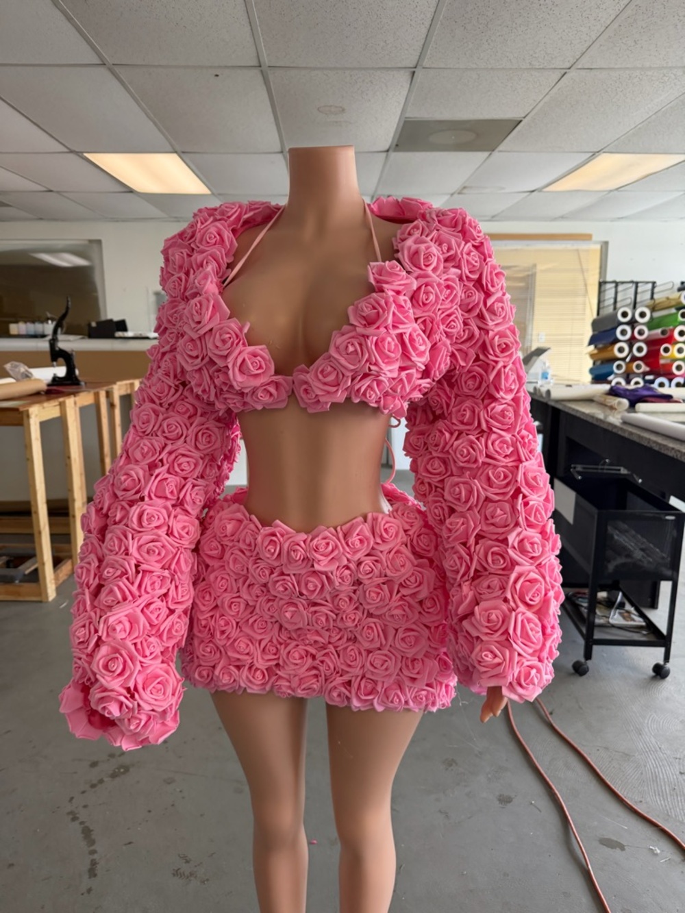 Pink Floral Mini Skirt Set - Brand